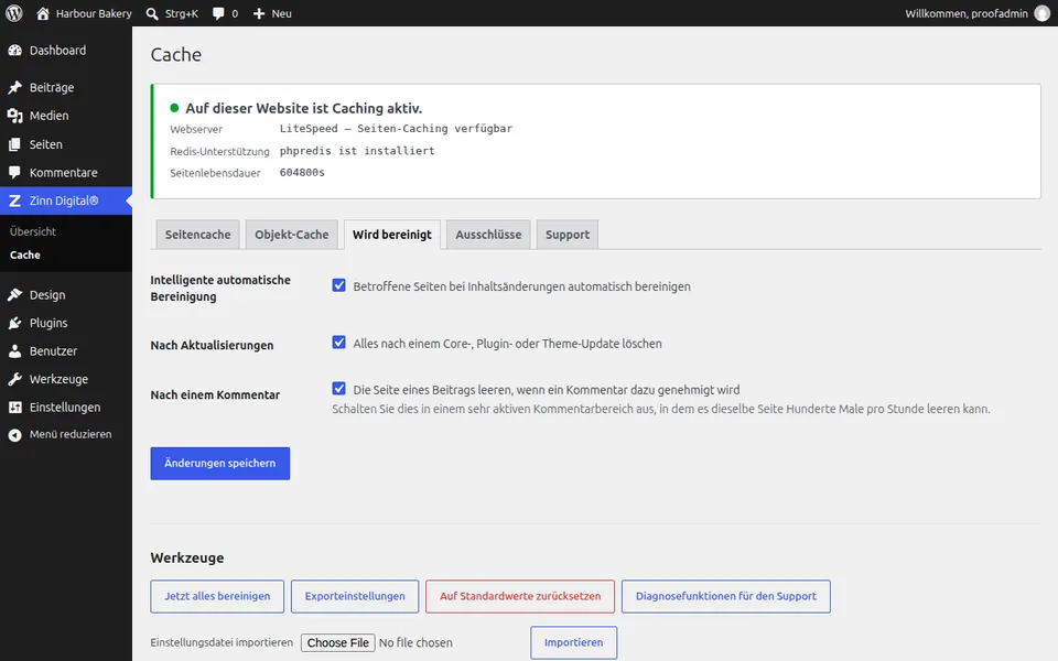 So leeren Sie den Cache in WordPress