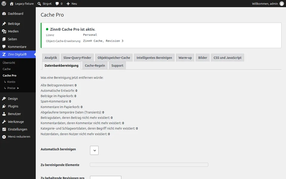 WordPress-Datenbank bereinigen