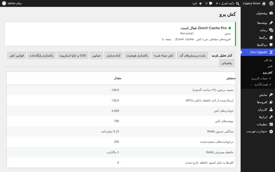 Zinn® Cache Pro: بررسی کنید که حافظه پنهان شما چه عملکردی دارد