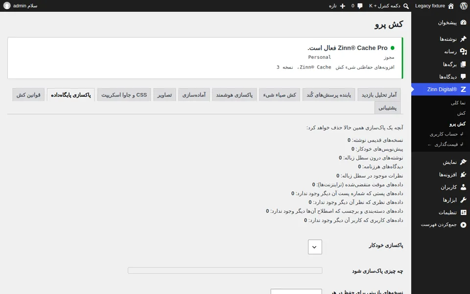 پاک‌سازی پایگاه داده WordPress