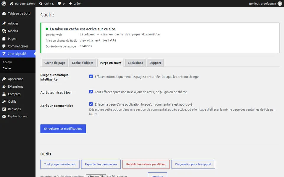 Comment vider le cache dans WordPress