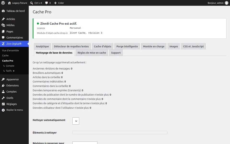 Nettoyer la base de données WordPress