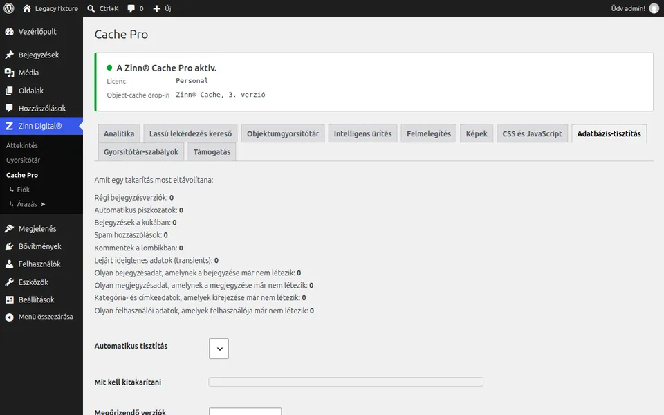 A WordPress adatbázis megtisztítása