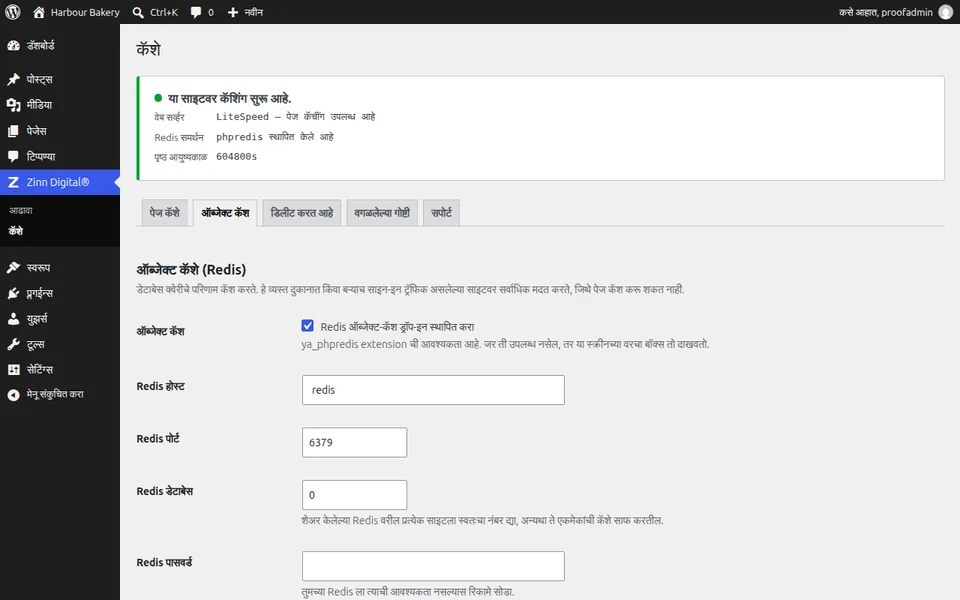 WordPress साठी Redis ऑब्जेक्ट कॅशे सुरू करा