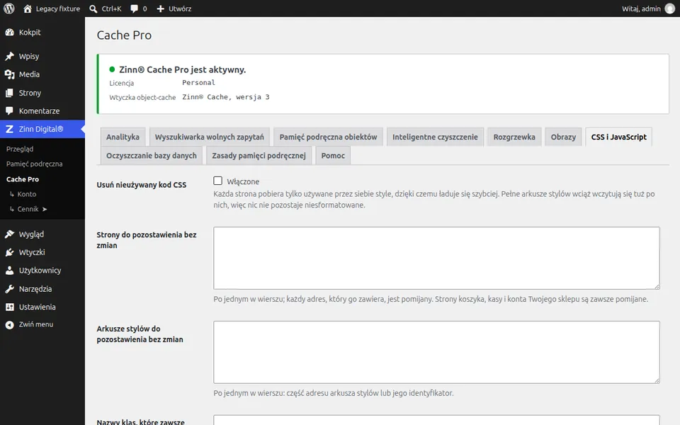 Zminifikuj CSS i JavaScript oraz zastosuj opóźnione ładowanie obrazów