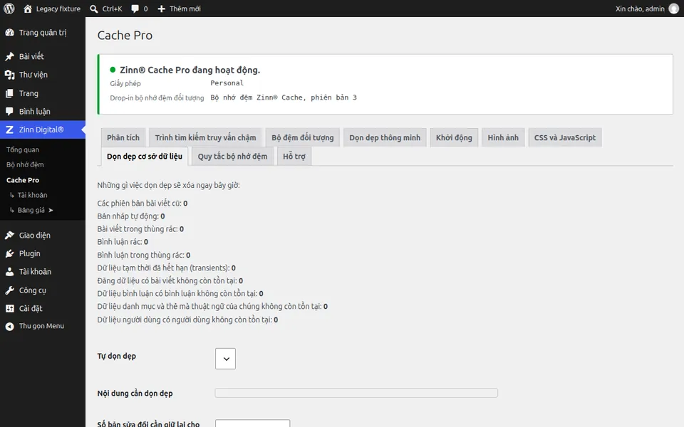 Dọn dẹp cơ sở dữ liệu WordPress