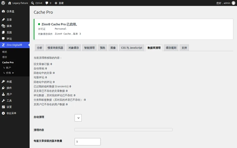 清理 WordPress 数据库